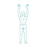 Wall angel posture exercise