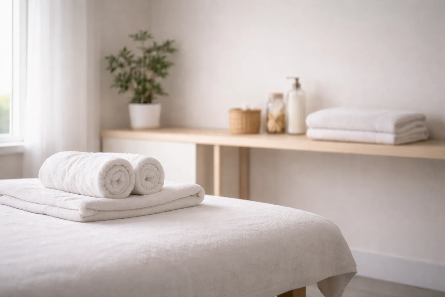 Sports massage treatment table in Dallas TX studio